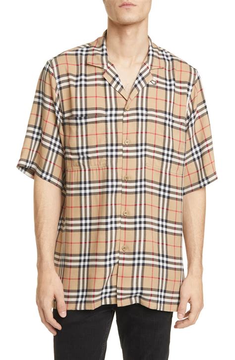 Burberry button up short sleeve